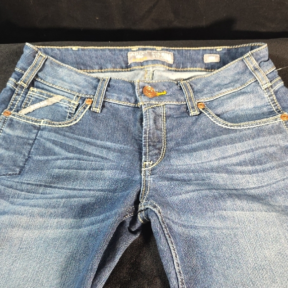 Ariat Rebar Mid Rise Straight Blue Denim - Picture 3 of 9